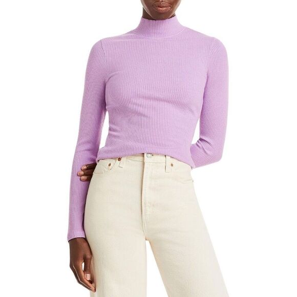Sundry Tops - Sundry Ribbed Turtleneck Sweater 3 Large NWOT Purple Lavender Knit Mock Neck Top